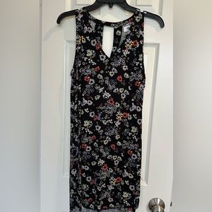 Black floral old navy dress